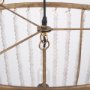 70368 - Rhone Gold Metal and Wood Beaded Chandelier