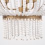 70368 - Rhone Gold Metal and Wood Beaded Chandelier