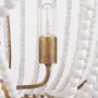 70368 - Rhone Gold Metal and Wood Beaded Chandelier