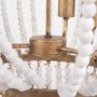 70368 - Rhone Gold Metal and Wood Beaded Chandelier