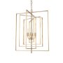 70448 - Colleen Antiqued Gold Metal 4-Light Chandelier