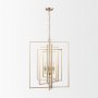 70448 - Colleen Antiqued Gold Metal 4-Light Chandelier