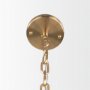 70448 - Colleen Antiqued Gold Metal 4-Light Chandelier