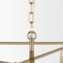 70448 - Colleen Antiqued Gold Metal 4-Light Chandelier