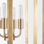 70448 - Colleen Antiqued Gold Metal 4-Light Chandelier