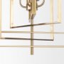 70448 - Colleen Antiqued Gold Metal 4-Light Chandelier