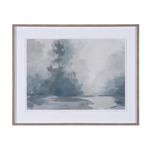 14964 - Morning Light II by Mercana Studio a Hand Embellished Textured Framed Art Print Matted under Glass
