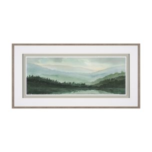 Watercolor Sketch II by Mercana Studio Hand Embellished Textured Framed Art Print Matted under Glass