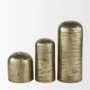 70187 - Quonset Tall Brass Finished Aluminum Metal Ornament