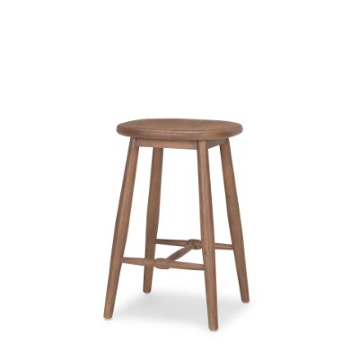 70590 - Ernest Medium Brown Wood Counter Stool