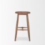 70591 - Ernest Medium Brown Wood Bar Stool
