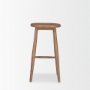70591 - Ernest Medium Brown Wood Bar Stool