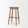 70591 - Ernest Medium Brown Wood Bar Stool