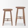 70591 - Ernest Medium Brown Wood Bar Stool