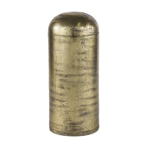 Quonset Extra Tall Brass Finished Aluminum Metal Pillar Object