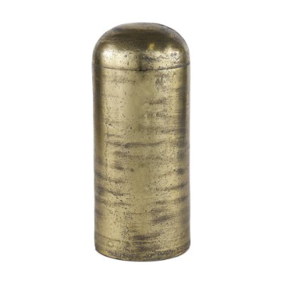 70593 - Quonset Extra Tall Brass Finished Aluminum Metal Pillar Object