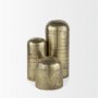 70593 - Quonset Extra Tall Brass Finished Aluminum Metal Pillar Object