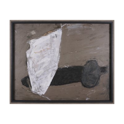 14978 - Shaped & Balance I by Mercana Studio a Hand Embellished Textured Framed Art Print