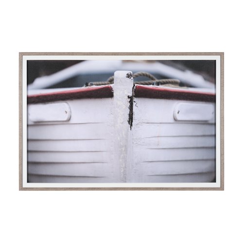 14980 - Waiting for the tide by Mercana Studio Hand Embellished Textured Framed Photo Art Print Matted under
