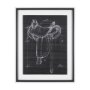 14983 - Horse Seat Black  I by Mercana Studio a Hand Embellished Textured Framed Art Print