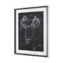14983 - Horse Seat Black  I by Mercana Studio a Hand Embellished Textured Framed Art Print