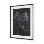 14984 -  Horse Seat Black II by Mercana Studio a Hand Embellished Textured Framed Art Print