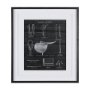 14987 - Equestrian Riding III BW by Mercana Studio Hand Embellished Framed Art Print Matted under Glass