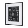 14988 - Equestrian Riding IV BW Horse by Mercana Studio Hand Embellished Framed Art Print Matted under Glass
