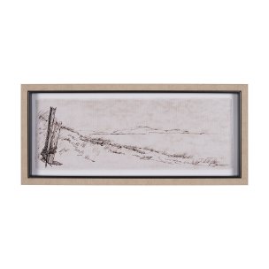 On the Shore I by Mercana Studio a Hand Embellished Textured Framed Art Print
