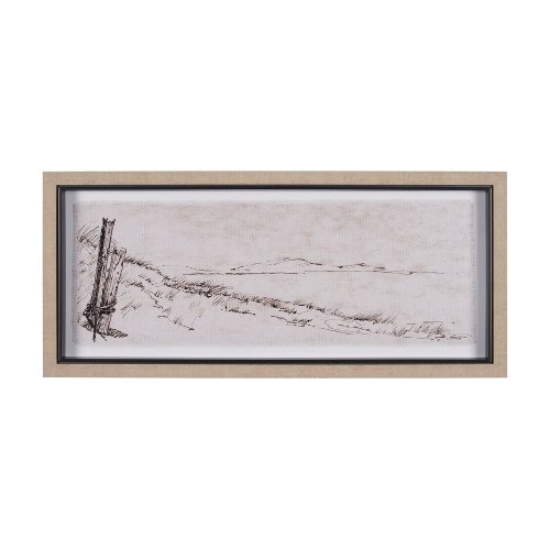 14994 - On the Shore I by Mercana Studio a Hand Embellished Textured Framed Art Print