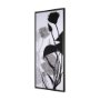 102588-FL - Floral Silhouette III by Mercana Studio a Hand Embellished Textured Framed Canvas