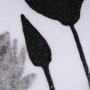 102588-FL - Floral Silhouette III by Mercana Studio a Hand Embellished Textured Framed Canvas