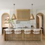 69344 - Fenton 18.0L x 18.0W x 23.0H Gold W/Gold Accents Pendant Light