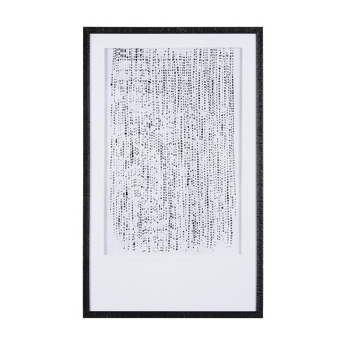 15004 - Dot Texture II by Mercana Studio a Hand Embellished Textured Framed Art Print Matted under Glass