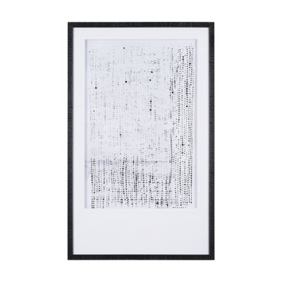 15005 - Dot Texture III by Mercana Studio a Hand Embellished Textured Framed Art Print Matted under Glass
