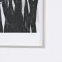 15010 - Floral Silhouette I by Mercana Studio Hand Embellished Textured Framed Art Print Matted under Glass
