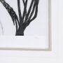 15012 - Floral Silhouette III by Mercana Studio Hand Embellished Textured Framed Art Print Matted under Glas