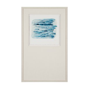 Calm River Blue I by Studio M a handmade Original Framed Artwork under Glass