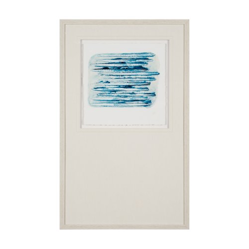 15013 - Calm River Blue I by Studio M a handmade Original Framed Artwork under Glass