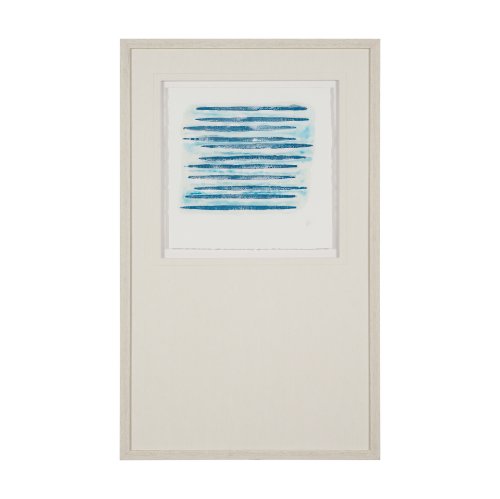 15014 - Calm River Blue II by Studio M a handmade Original Framed Artwork under Glass