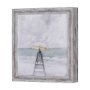 15016 - Seaside Vacation III by Mercana Studio a Hand Embellished Textured Framed Art Print