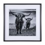15018 - Highlands by Mercana Studio a Hand Embellished Textured Framed Photo Art Print Matted under Glass