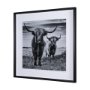 15018 - Highlands by Mercana Studio a Hand Embellished Textured Framed Photo Art Print Matted under Glass