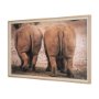 15022 - Walking Away by Mercana Studio a Hand Embellished Textured Framed Photo Art Print Matted under Glass