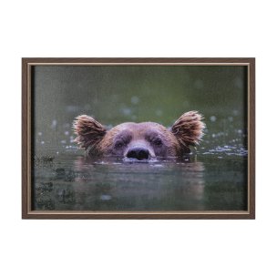 Peeking Out by Mercana Studio a Hand Embellished Textured Framed Photo Art Print