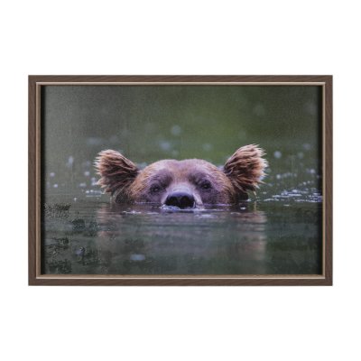 15024 - Peeking Out by Mercana Studio a Hand Embellished Textured Framed Photo Art Print