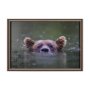 15024 - Peeking Out by Mercana Studio a Hand Embellished Textured Framed Photo Art Print