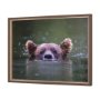 15024 - Peeking Out by Mercana Studio a Hand Embellished Textured Framed Photo Art Print