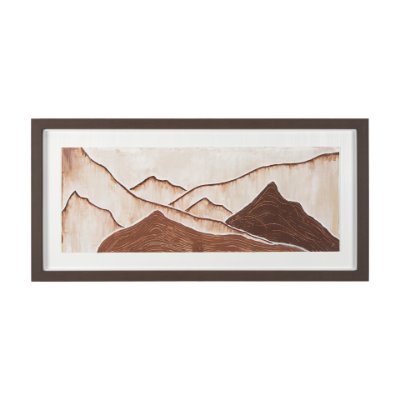 15033 - Red Rock View II by Studio M a handmade Original Framed 3D Textured Artwork under Glass