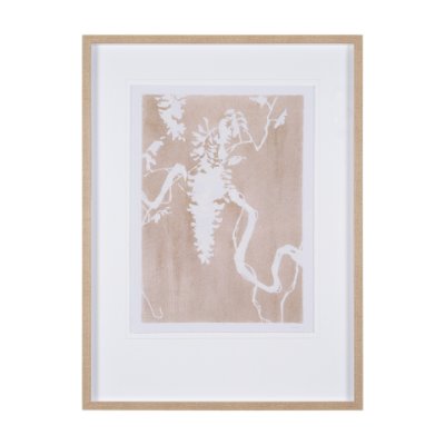 15051 - Flower Silhouette-Wisteria by Mercana Studio Hand Embellished Framed Art Print Matted under Glass